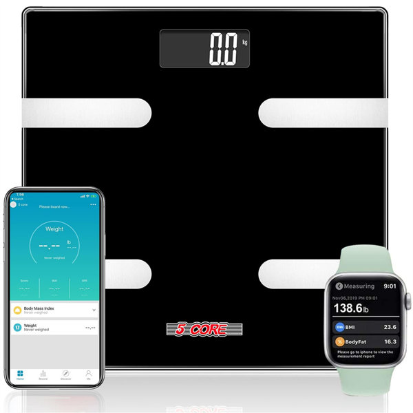 BESTCOSTY Smart Digital Body Analysis Scale with Bluetooth Wayfair